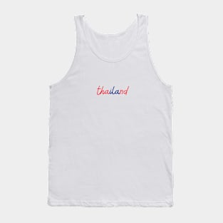 thailand - Thai red and blue - Flag color Tank Top